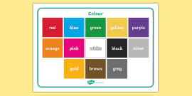 FREE! - Printable Colours Flashcards (PDF) - Primary Resources