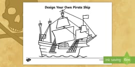 Pirates Worksheet - Label The Pirate Ship - Labels Resources