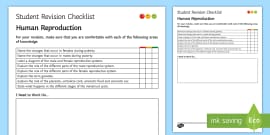 ks3 human reproduction homework worksheet activity sheet