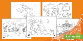 Halloween Pictures to Colour In - EYFS/Primary Resources