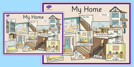 Home Sweet Home Display Cut-Outs (teacher made)