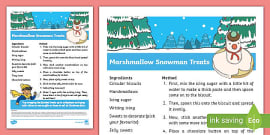 Snowman Soup Recipe Instructions & Snowman Soup Label