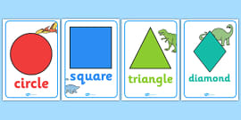 Dinosaur 2D Shape Colour Trace and Join the Dots