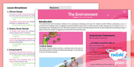 Science: Living Things and Their Habitats Year 2 Planning Overview CfE