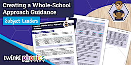 Twinkl Phonics Subject Leaders: Action Plan Template & Guide