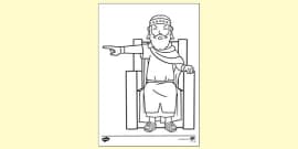 FREE! - Blinded Saul Colouring Sheet - Creative RE Resource for Kids