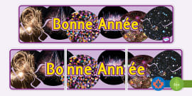 Guirlande Fanions "Bonne Année" - Décoration Festive - Pour Fêter Le Nouvel An, Anniversaire, événement