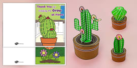 Thank You For Helping Me Grow Cards Printable Resource