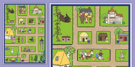 Blank Town Map Template | Build a Town | Teaching Resources