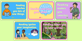 👉 Reasons to Read Display Pack - Reading Display Resources KS2