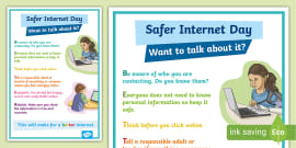 Internet Safety Poster For Kids - Online Safety Poster