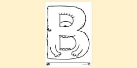 Letter B Colouring Page | Colouring Sheets | Twinkl - Twinkl