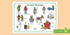 The Good Samaritan Story Sequencing Cards - Bible, Jesus, New Testament