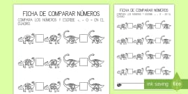 Ficha interativa - Maior, igual e menor- 1ºano ⋆ EduKinclusiva