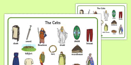 The Celts Display Picture Cut Outs (teacher made) - Twinkl