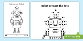 Split Pin Robot Craft Template (teacher Made) - Twinkl