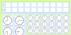 Blank Clock Faces Worksheets K 2 Math Teaching Resources