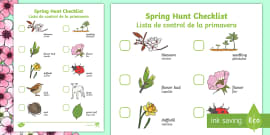 FREE! - Signs of Spring Worksheet & Checklist (teacher made)