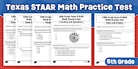 Fourth Math Practice Tests Pack | Texas STAAR Test Prep