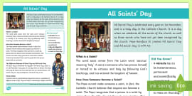What is All Saints' Day Information PowerPoint - presentation, religion