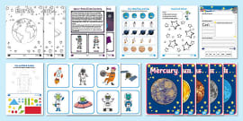 space homework grid ks1