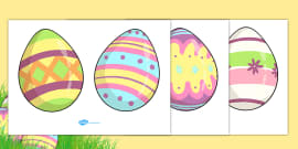 Easter Egg Hunt Worksheet (teacher made) - Twinkl