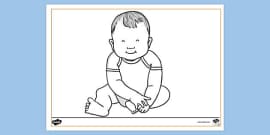 FREE! - Baby Teething Chart Colouring Sheet - EYLF - Parents