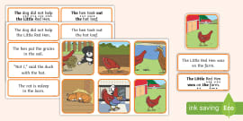 The Little Red Hen Word and Picture Match (teacher made)