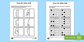 lines of symmetry activity examples of reflection in math