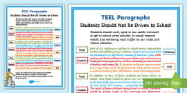 TEEL Paragraphing A4 Display Poster - Twinkl