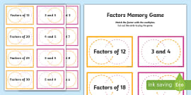 Using the Factor Game Interactive