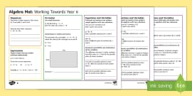 differentiated year 6 linear sequences worksheets