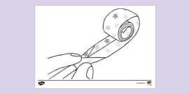 FREE! - Party Blower Craft Instructions Step 7 Colouring Sheet