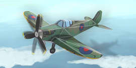 Lancaster Bomber Paper Model - WW2 Crafts for Kids