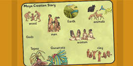 Maya Timeline - Words only - KS2 Myths and Legends Mayan Civilization