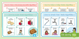 KS1 Everyday Algorithms Activity Worksheets KS1 Twinkl
