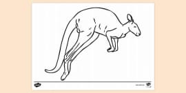 FREE! - Kangaroo Kid Colouring Sheet | Colouring Sheets