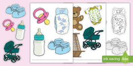 Baby Items Cards - Birth to Two - EYLF - Parents - Twinkl