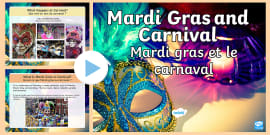 Carnival in France Information PowerPoint French - Twinkl