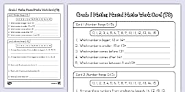 Grade 1 Maths: Mental Maths: Rapid Recall: Term 3 - Twinkl