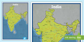 India Map Coloring Activity (Teacher-Made)