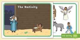 nativity scene characters cut out