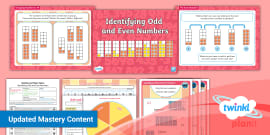 Odd/Even Number Pattern Activity Sheet 3rd/4th Class Algebra