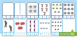 KS1 Picture Number Recognition Peg Board Activity - Twinkl