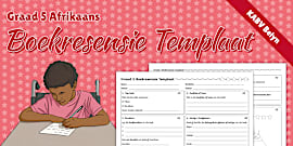 Boekresensie Aktiwiteit boekresensie-aktiwiteit