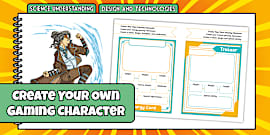 Game Character Design Sheet | Primary Teaching Resources