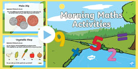 Year 1 Maths Autumn Morning Starter PowerPoint Bumper Resource Pack