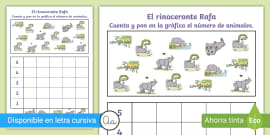 Hoja de actividad: Escenas del rinoceronte Rafa - Twinkl