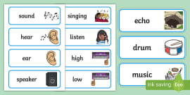 Music Topic Word Cards (Teacher-Made) - Twinkl