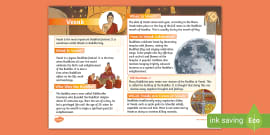 Ks Vesak Fact File Interesting Facts About Vesak Twinkl